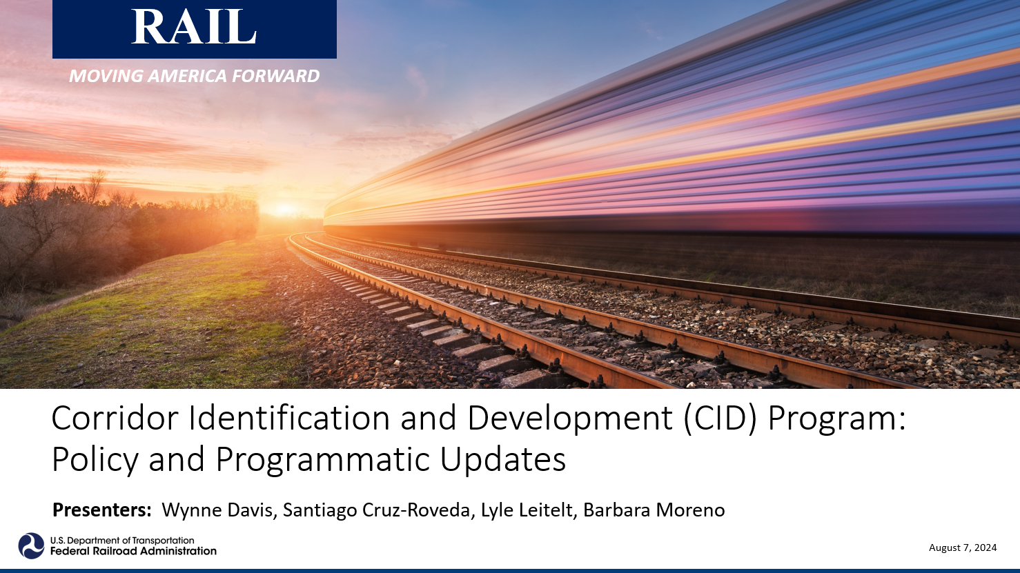 CID Program-Policy and Programmatic Updates Webinar