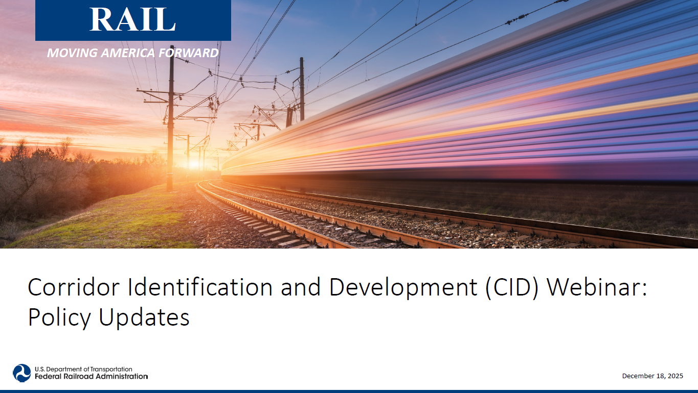 Corridor ID Program: Policy Updates