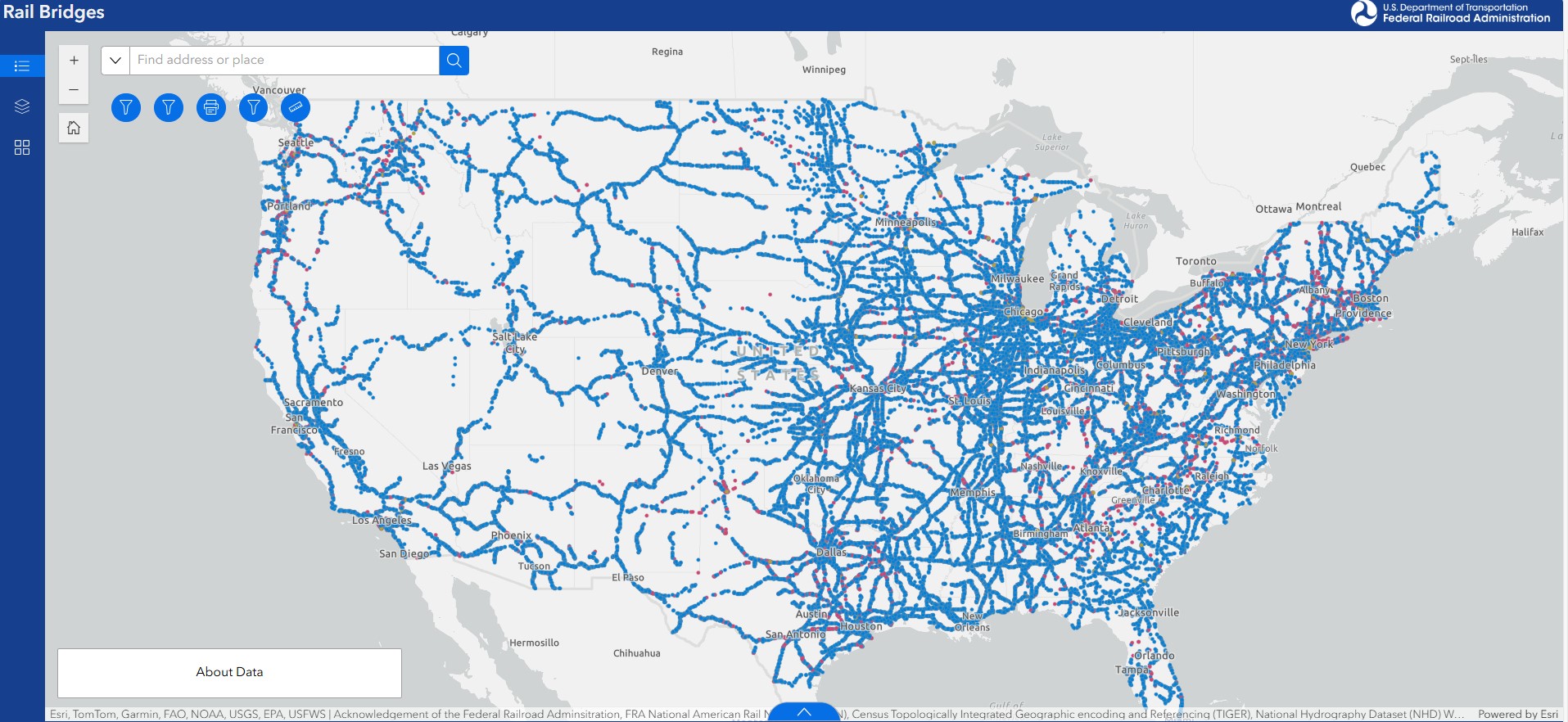 Rail Bridge Map