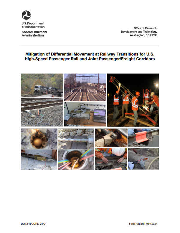 Mitigation of Differential Movement at Railway Transitions for U.S. High-Speed Passenger Rail and Joint Passenger/Freight Corridors