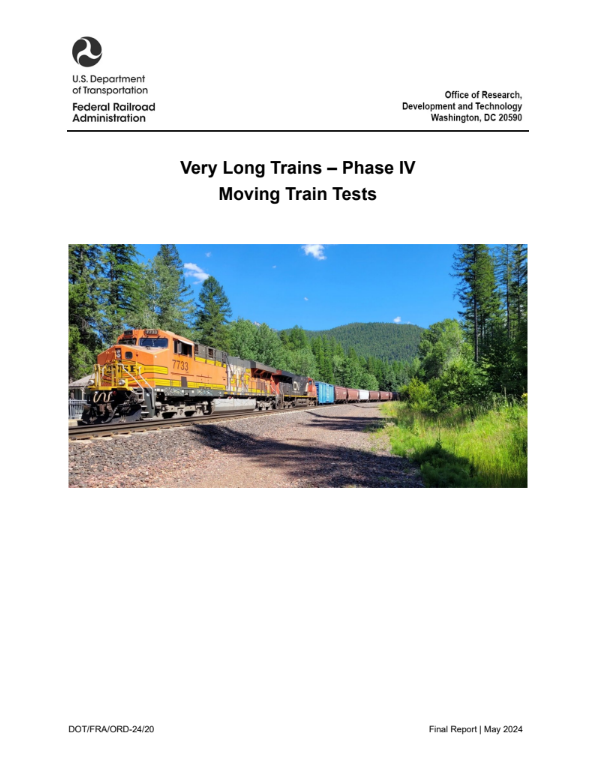 Very Long Trains – Phase IV - Moving Train Test